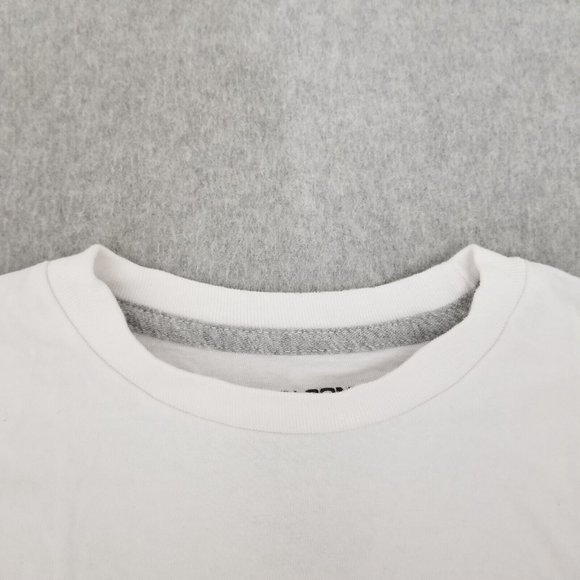 Volcom Shirt Mens Medium White Short Sleeve Crew Neck Casual Camouflage Logo - Picture 5 of 9